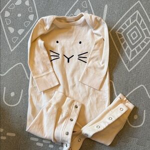 Hanna Andersson Cream Bunny Spring Easter Onesie